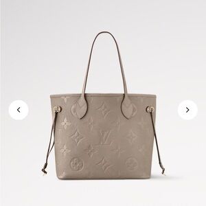 Louis Vuitton neverfull in turtledove